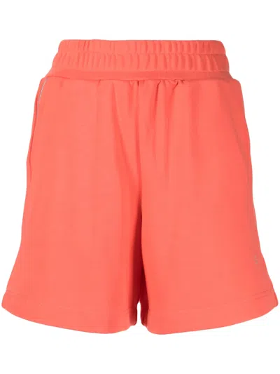 Izzue Elasticated Cotton-blend Track Shorts In Pink