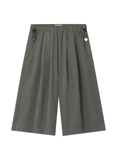 Izzue Elasticated Heart-charm Shorts In Green