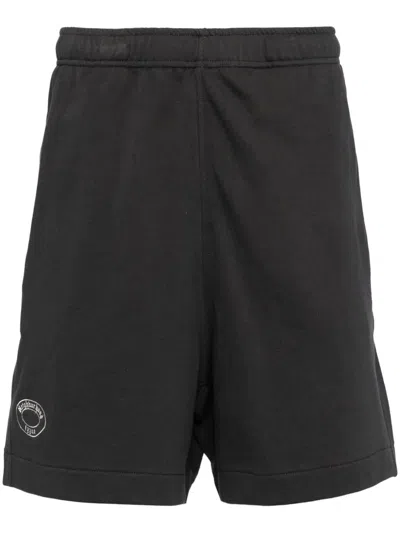 Izzue Elasticated Waist Cotton Shorts In Grey