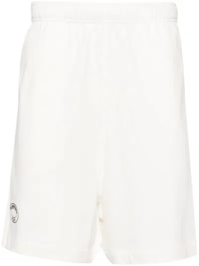 Izzue Elasticated Waist Cotton Shorts In White