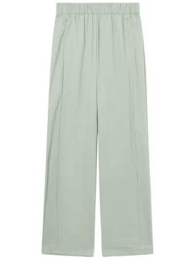 Izzue Elasticated-waist Straight-leg Trousers In Grün