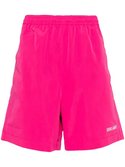 Izzue Elasticated Waistband Shorts In Pink