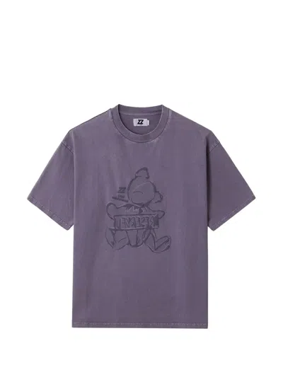 Izzue Embossed-bear T-shirt In Purple
