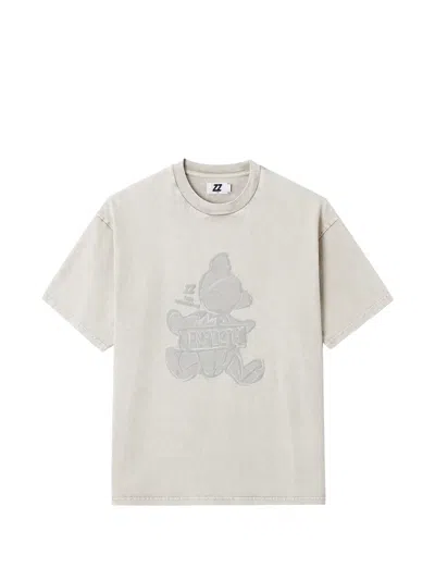 Izzue Embossed-graphic T-shirt In Neutral