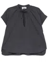 Izzue Embroidered Blouse In Grey