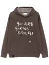 Izzue Embroidered Hoodie In 褐色