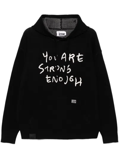 Izzue Embroidered Hoodie In Bkx