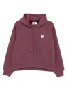Izzue Embroidered-logo Cotton Hoodie In Pink