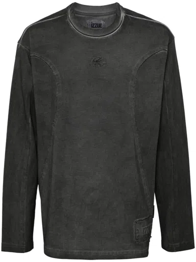 Izzue Embroidered Logo Shirt In Black