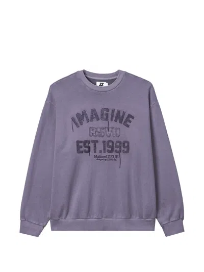 Izzue Embroidered Logo Sweatshirt In Purple