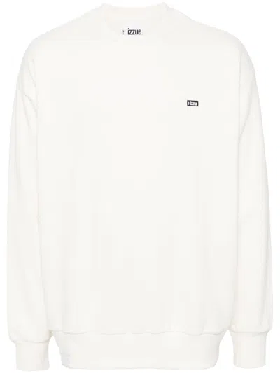 Izzue Embroidered Logo Sweatshirt In White