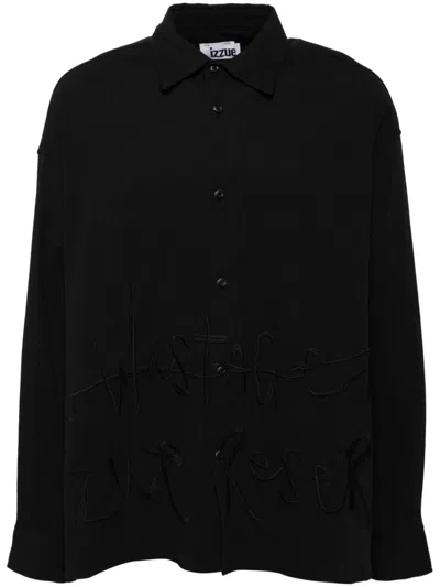 Izzue Embroidered Shirt In Black
