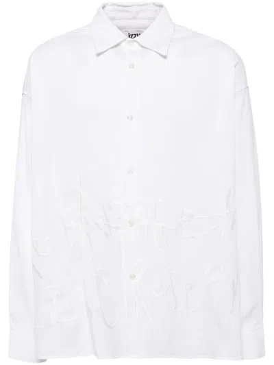 Izzue Embroidered Shirt In White
