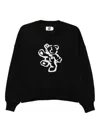 Izzue Embroidered Sweatshirt In Black