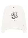 Izzue Embroidered Sweatshirt In White