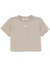 Izzue Embroidered T-shirt In Neutrals