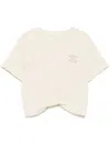 Izzue Embroidered T-shirt In Neutrals