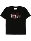 Izzue T-shirt Mit Stickerei In Schwarz