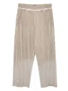 Izzue Faded-effect Track Pants In Brown