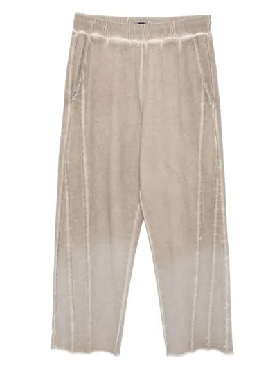 Izzue Faded-effect Track Pants In Brown