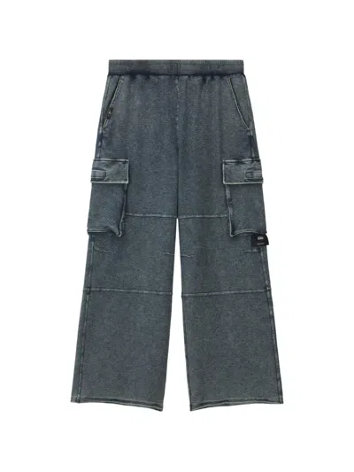 Izzue Faded-effect Cargo Pants In Blue