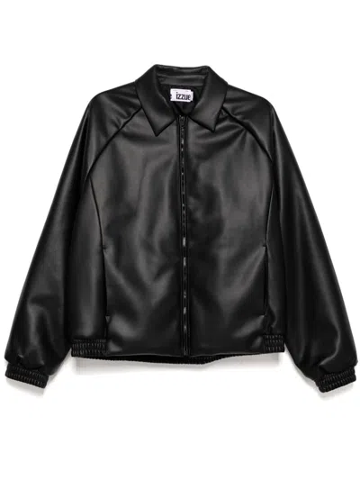 Izzue Faux-leather Jacket In Black