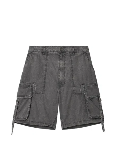 Izzue Flap-pocket Cargo Shorts In Gray