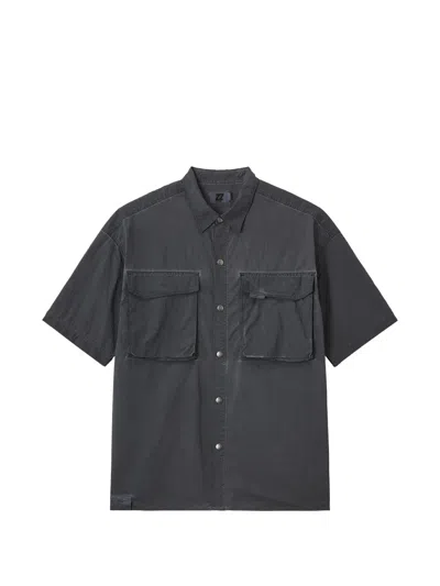 Izzue Flap-pocket Shirt In Gray