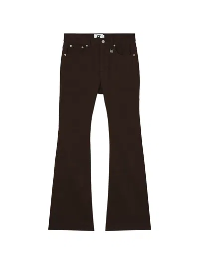 Izzue Flared Trousers In 브라운