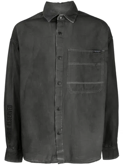 Izzue Front Patch Pocket Shirt In Grey