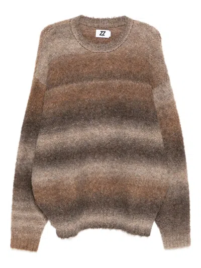 Izzue Gradient-dyed Jumper In Brown