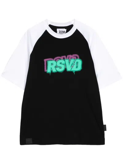 Izzue Graffiti-print Cotton T-shirt In Black