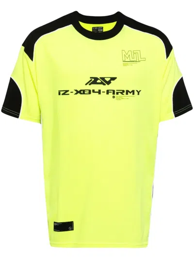 Izzue Graphic Contrasting T-shirt In Yellow