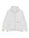 Izzue Graphic-embroidered Hoodie In Gray