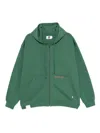 Izzue Graphic-embroidered Hoodie In Green