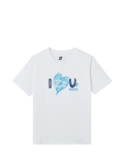 Izzue Graphic Love T-shirt In White
