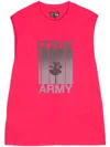 Izzue Graphic-print Cotton Vest In Pink
