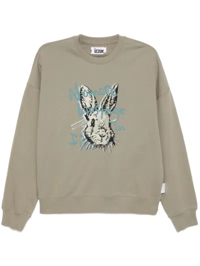 Izzue Graphic-print Sweatshirt In Neutrals