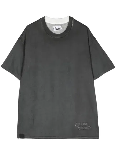 Izzue Graphic Print T-shirt In Grey