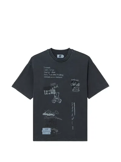 Izzue Graphic T-shirt In Black