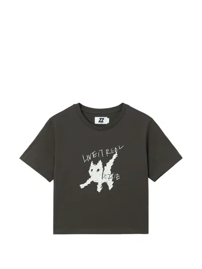 Izzue Graphic T-shirt In Gray