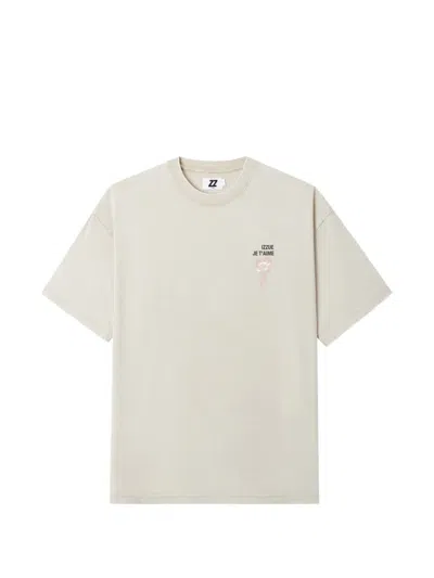Izzue Graphic-print Short-sleeve T-shirt In Neutral