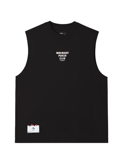 Izzue Graphic-print Sleeveless Top In Black