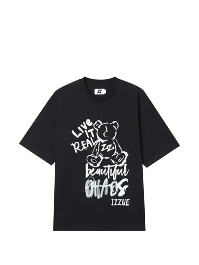 Izzue Graphic-print T-shirt In Black