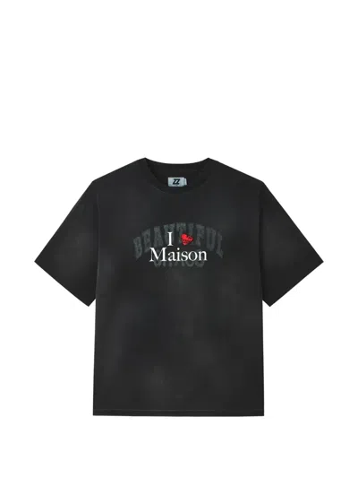 Izzue Graphic-print T-shirt In Black