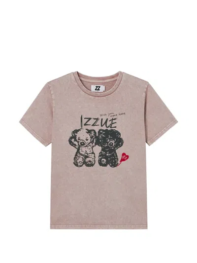 Izzue Graphic-print T-shirt In Pink