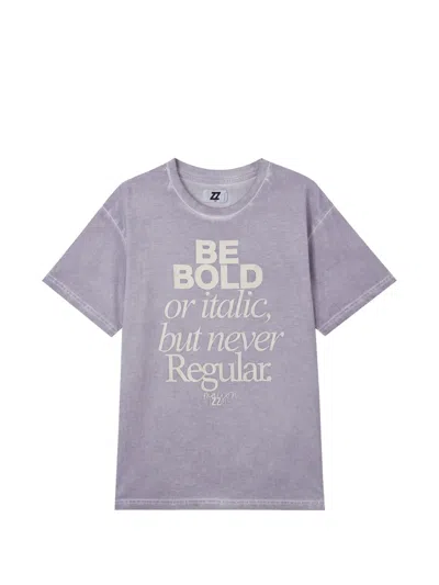 Izzue Graphic-print T-shirt In Purple