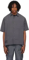 Izzue Gray Cold-dye Shirt In Ccx