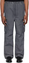 IZZUE GRAY GARMENT-DYED CARGO PANTS