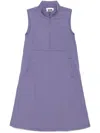 Izzue Half-zip Dress In Purple